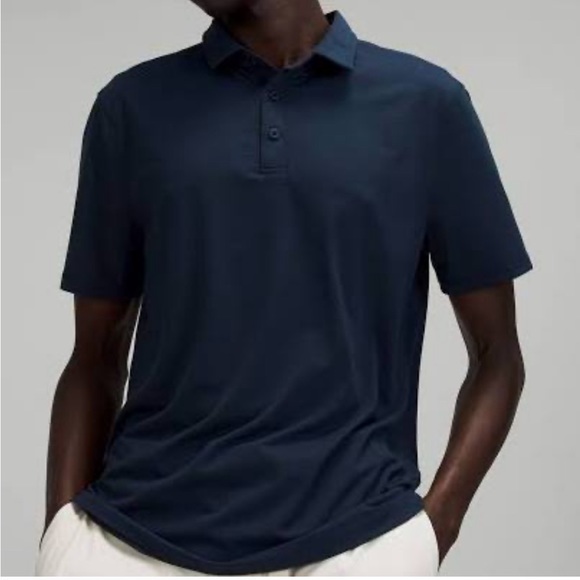 lululemon athletica Shirts Navy Lululemon Mens Athletic Polo Poshmark